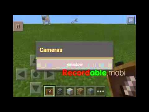 how to make a security camera in minecraft pe