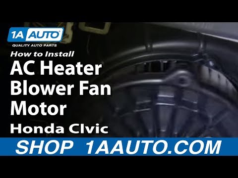 How To Install Replace AC Heater Blower Fan Motor Honda CIvic 01-05 1AAuto.com