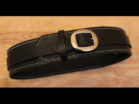 how to make a leather belt smaller