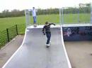 James on the halfpipe