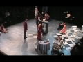 nathan gardner (freshman) as black, natalie weiss (junior) as queenie, stephanie martignetti (junior) as kate, and tommy wehry (senior) as burrs perform 