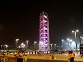 Olympic Communication Tower & The Cube at Night