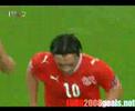 Goal for Switzerland - Hakan Yakin 32' (1-0)  Switzerland - Turkey 1-2  