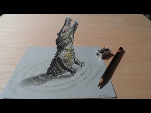 how to draw crocodile