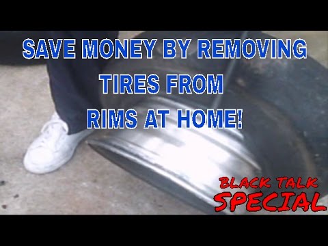 How To Replace A Flat Tire From The Rim At Home Video