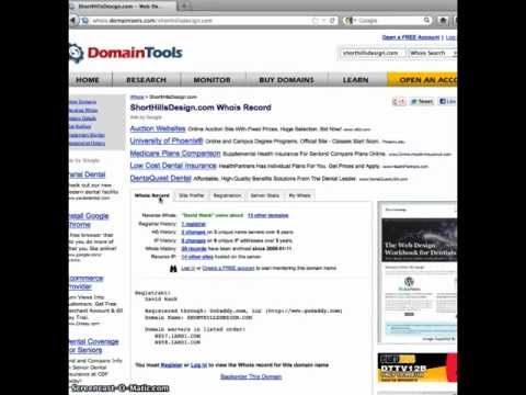 how to discover who owns a domain name