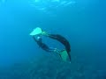 Monofin freediving Paulina and Elena