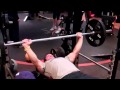 Wide Grip Bench Press - 
Gripping the bar just outside shoulder width, perform a chest press. Pick a weight that allows you to do 8-12 reps without putting strain on your shoulders. Control your negative movement so that each total reps is about 5sec long.