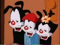 i've always thought that animaniacs had some of the best one-liners so, i made this compilation video of some of their best moments. however, i only got to use about half of the quotes that i wanted to, so expect a sequel sometime in the future.^_~ this is purely yakko, wakko, and dot quotes because honestly, they have the best liners.

i apologize that in a couple quotes, the audio gets cut at the end. premiere just randomly decided to chop parts after rendering and i couldn't fix them no matter how hard i tried but luckily, it's only some of them that get a little chopped. and even though my username on youtube is frodoatemyramen, my regular username is indeed, elvesatemyramen but someone else on this site took it. phoo.

animaniacs is copyrighted to warner brothers. i am not making a profit from this what-so-ever. i'm just a huge fan that knows every episode by heart and wanted to showcase some of their prized moments. so, please don't sue me.:-p
