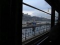On the Danube embankment with a heritage streetcar