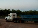 Road train driving Road train driving