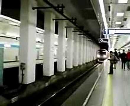 Subway in Tokyo,Japan (Tokyo Metro Tozai Line)
