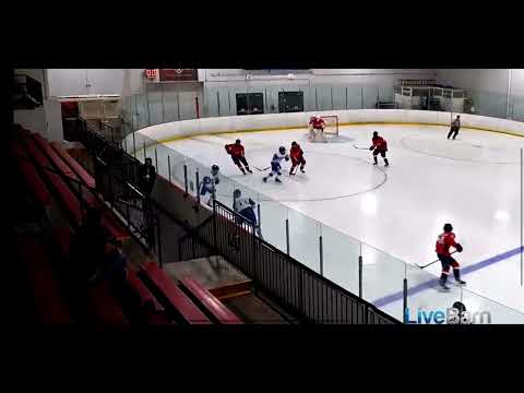 Left d on the Blueline carries it down and make a play to slot area forward (Tier1 elite showcase in Chicago)