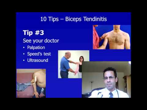 how to relieve bicep tendon pain