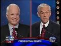 John McCain Lies at Fox Debate and is EXPOSED by Ron Paul