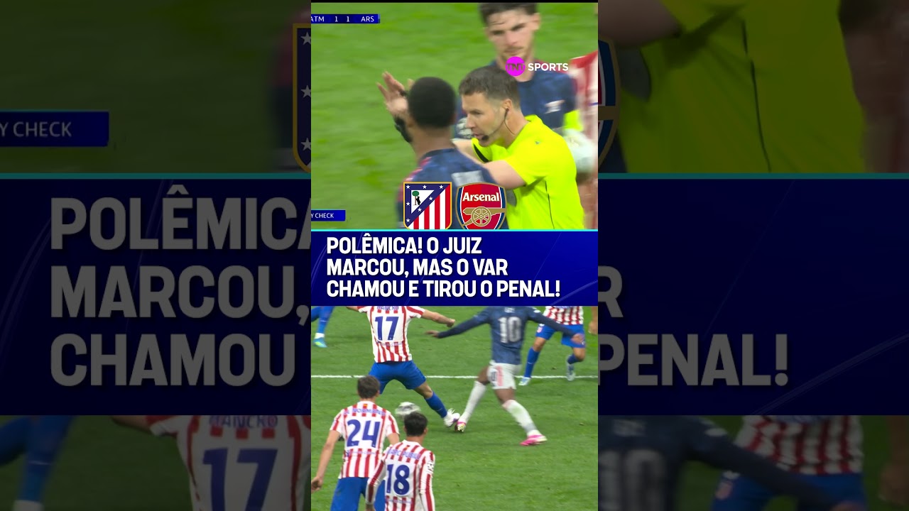 PÊNALTI ANULADO! O ÁRBITRO MARCOU O PENAL PRO ARSENAL, MAS O VAR CHAMOU PRA TIRAR #shorts