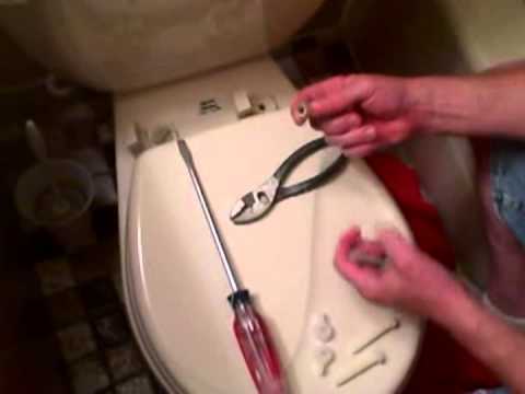 how to remove toilet seat