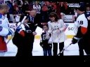 Sarah Palin drops the puck at the Flyers game