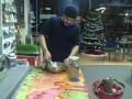 Raw Dawg Rory preps NUTELLA raw style at Catch A Healthy Habit Cafe