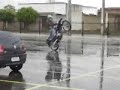 Street bike stunt riding nose rl 180 wheeling
