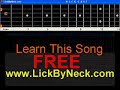 ghostbusters theme halloween guitar lesson. pop tune arranged for fingerstyle solo chord melody guitar presented in onscreen animated fretboard format. get this free software (with tab display, slow down and step through features) and many other more tunes at www.lickbyneck.com.