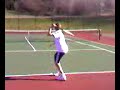 Coolest tennis serve EVER!