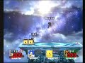 ssbb wifi   kevin vs  mike vs  2 cpus  super sudden death 