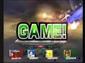 ssbb wifi   kevin vs  mike vs  2 cpus  super sudden death 