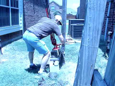 how to remove fence post