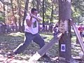 2007 MSFF tree falling and big guy up a tree 2007 MSFF tree falling and big guy up a tree