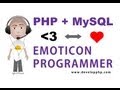 PHP replace characters with icons emoticons tutorial