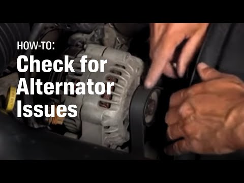 how to fix an alternator on a car