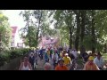 Fahrerfeld beim Start der Tour-de-Prignitz 2011 am Kloster Heiligengrabe