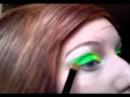 Green And Yellow Neon Stagazer Eyeshadow Tutorial