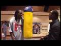 Lennox Lewis gives CHRIS EUBANK a boxing LESSON