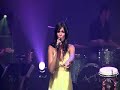 audrey de montigny sing live in show with her band 