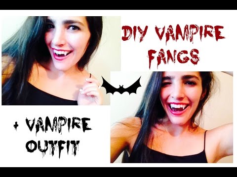 DIY Vampire Teeth + Costume