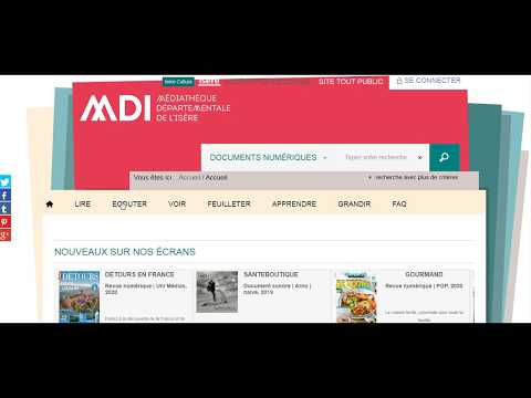 S'inscrire au portail de la MDI (une vidéo réalisée par le réseau des médiathèques des Vals du Dauphiné)