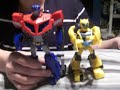 Transformers Animated Deluxe Bumblebee Review with Voyager Prime