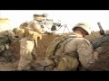 US Marines from the 1/3 Marines Weapons Company and Afghan soldiers battle with Taliban fighters who ambushed them on the north eastern outskirts of Marjah in Helmand province on February 14. Duration: 01:07