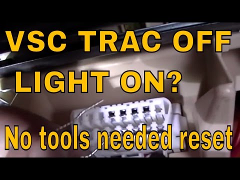How to do a zero point calibration on LEXUS AND TOYOTA  VSC ,TRAC OFF