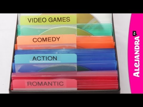 how to organize dvds