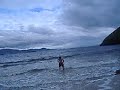 Danial swimming in the Atlantic !!!
