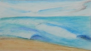 How I Art: Using Watercolor Pencils / Create Beach Scenes