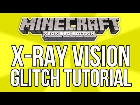 how to use x ray vision in minecraft