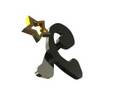 Logo IG material Chrome noir , gris, et or