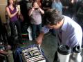 chuck behind-the-scenes crew sings 'happy birthday' to zachary levi