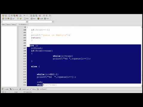 how to define queue in c