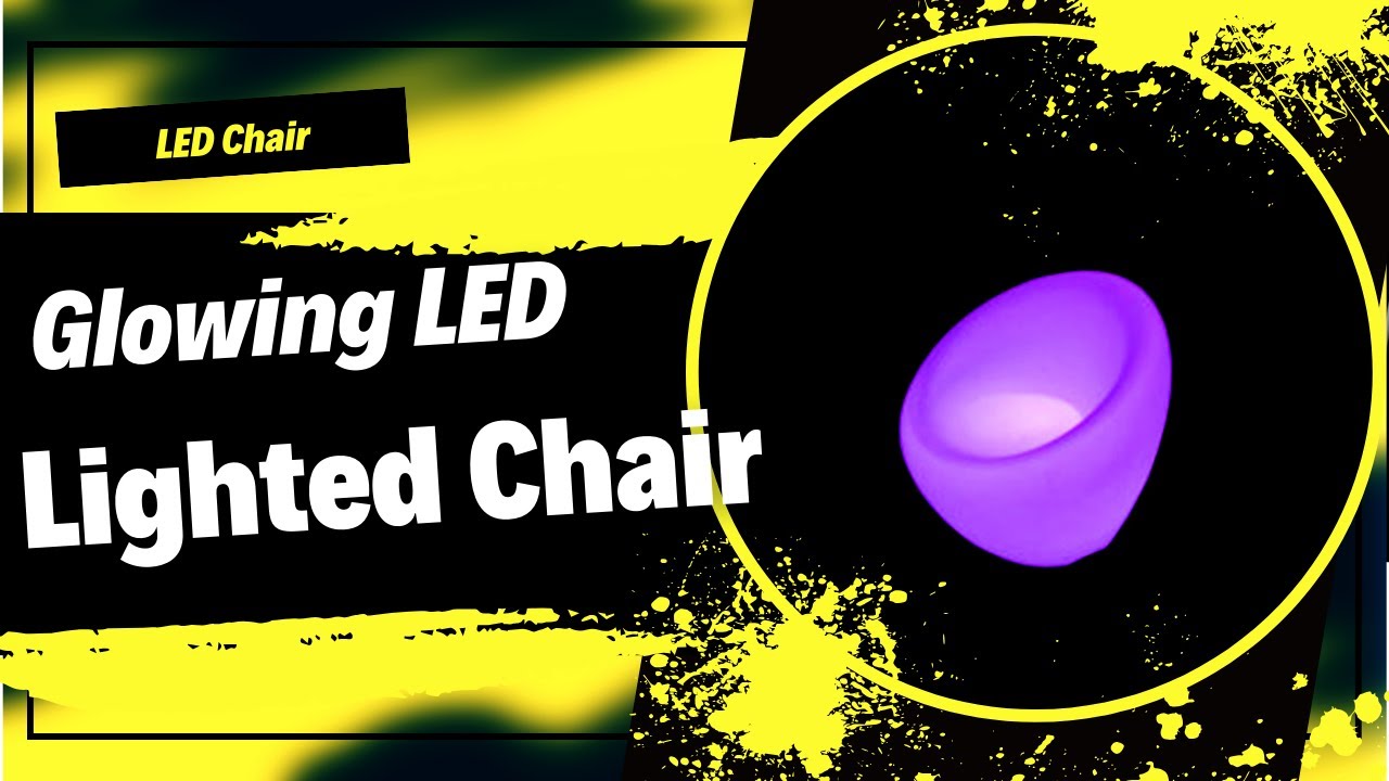Glowing LED Lighted Chair