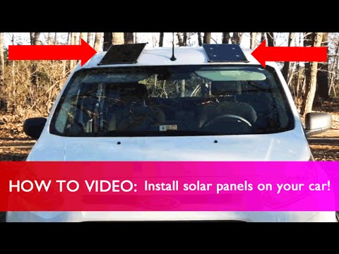Како да монтирате соларни панели на вашата кола